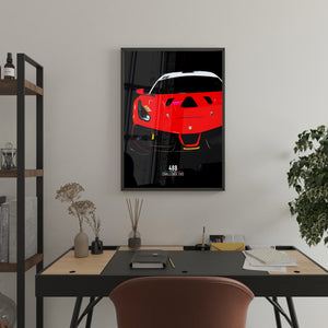 Ferrari 488 Challenge Evo - Race Car Print