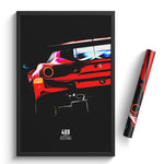 Load image into Gallery viewer, Ferrari 488 GT3 Evo - Race Car Poster Print
