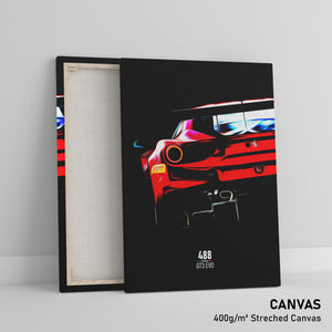 Ferrari 488 GT3 Evo - Race Car Canvas Print