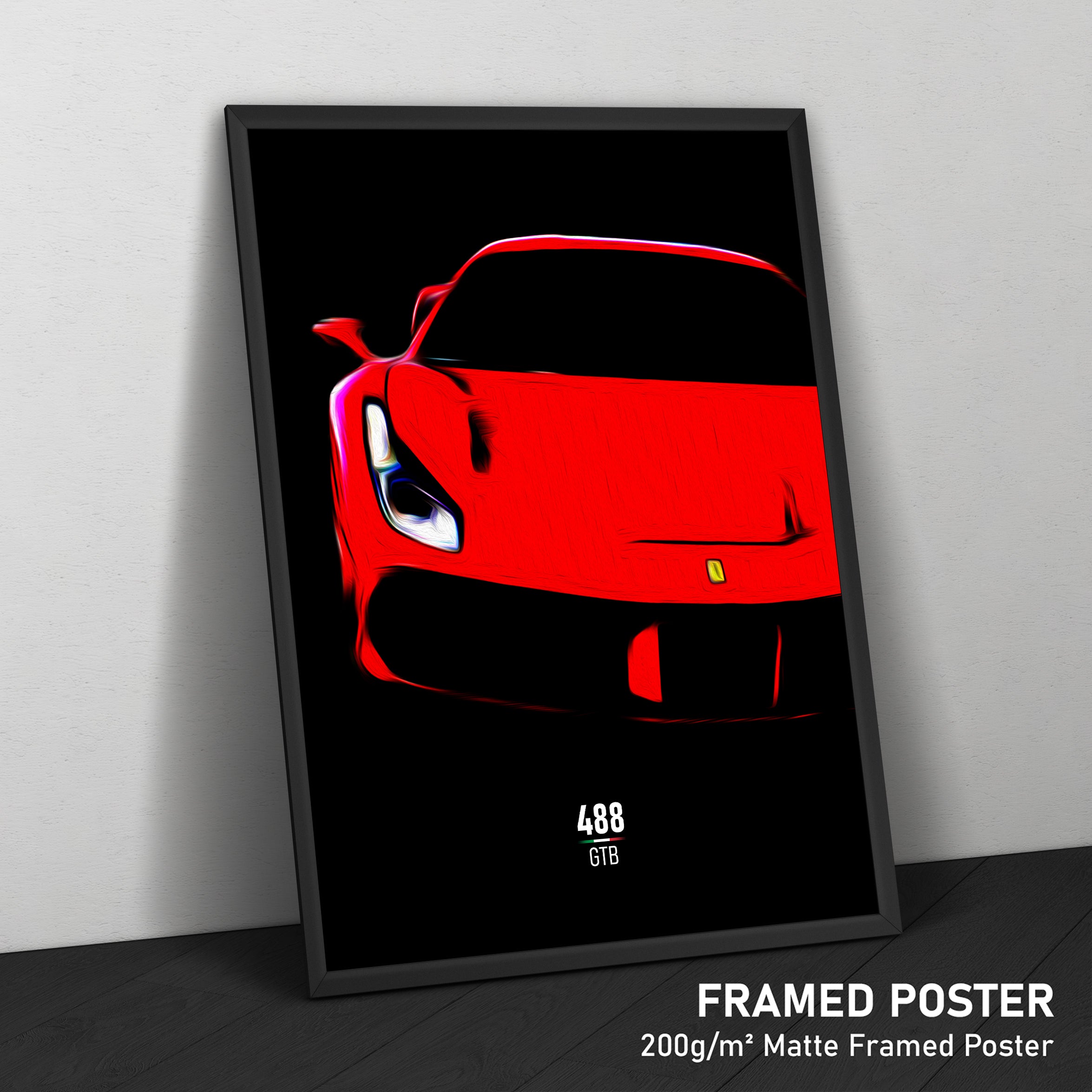 Ferrari 488 GTB - Sports Car Print