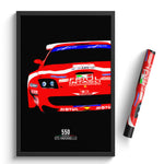 Load image into Gallery viewer, Ferrari 550 GTS Maranello, Race Car Poster Print
