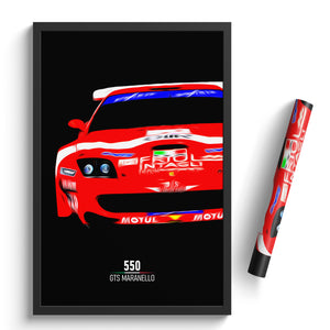 Ferrari 550 GTS Maranello, Race Car Poster Print