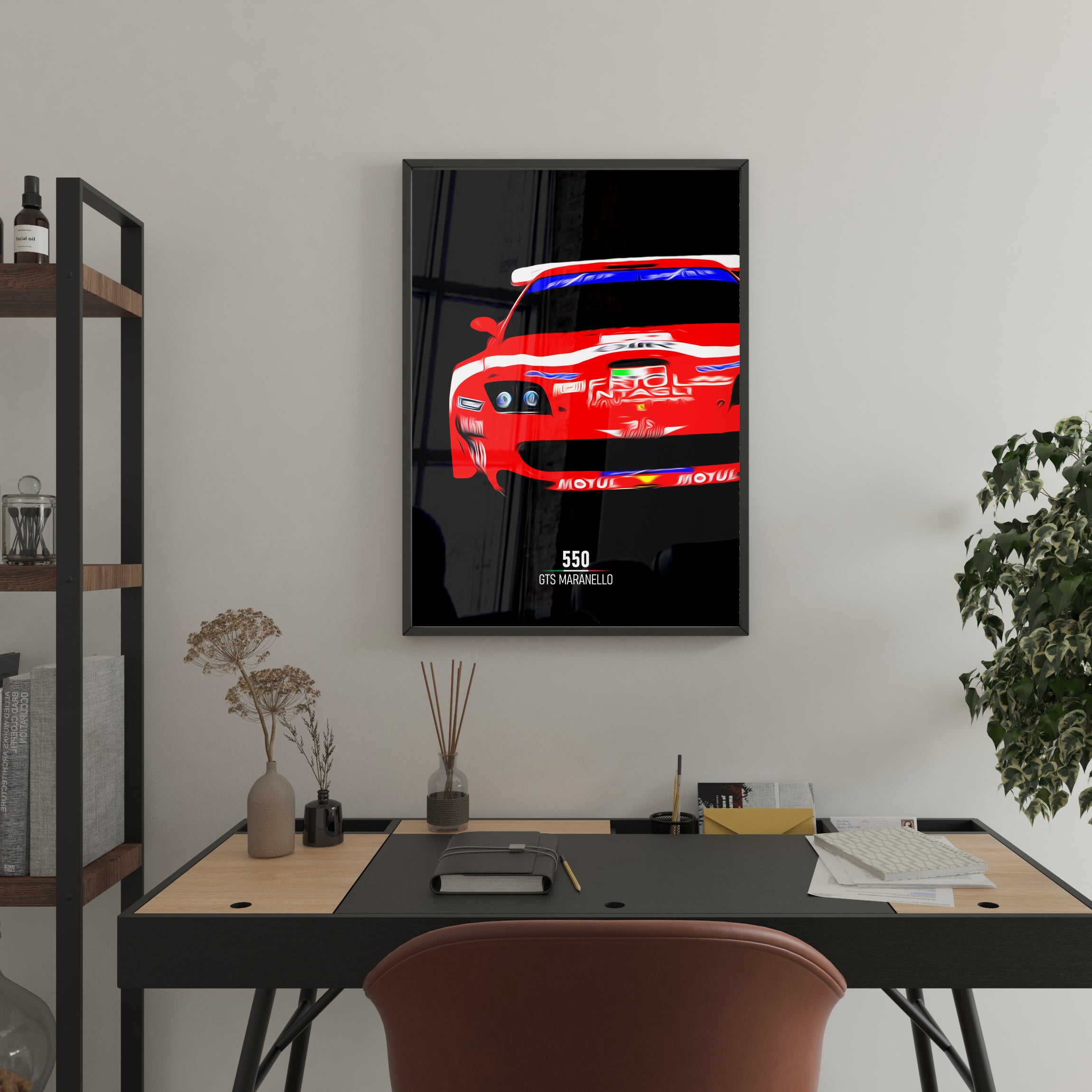 Ferrari 550 GTS Maranello, Race Car Framed  Poster Print