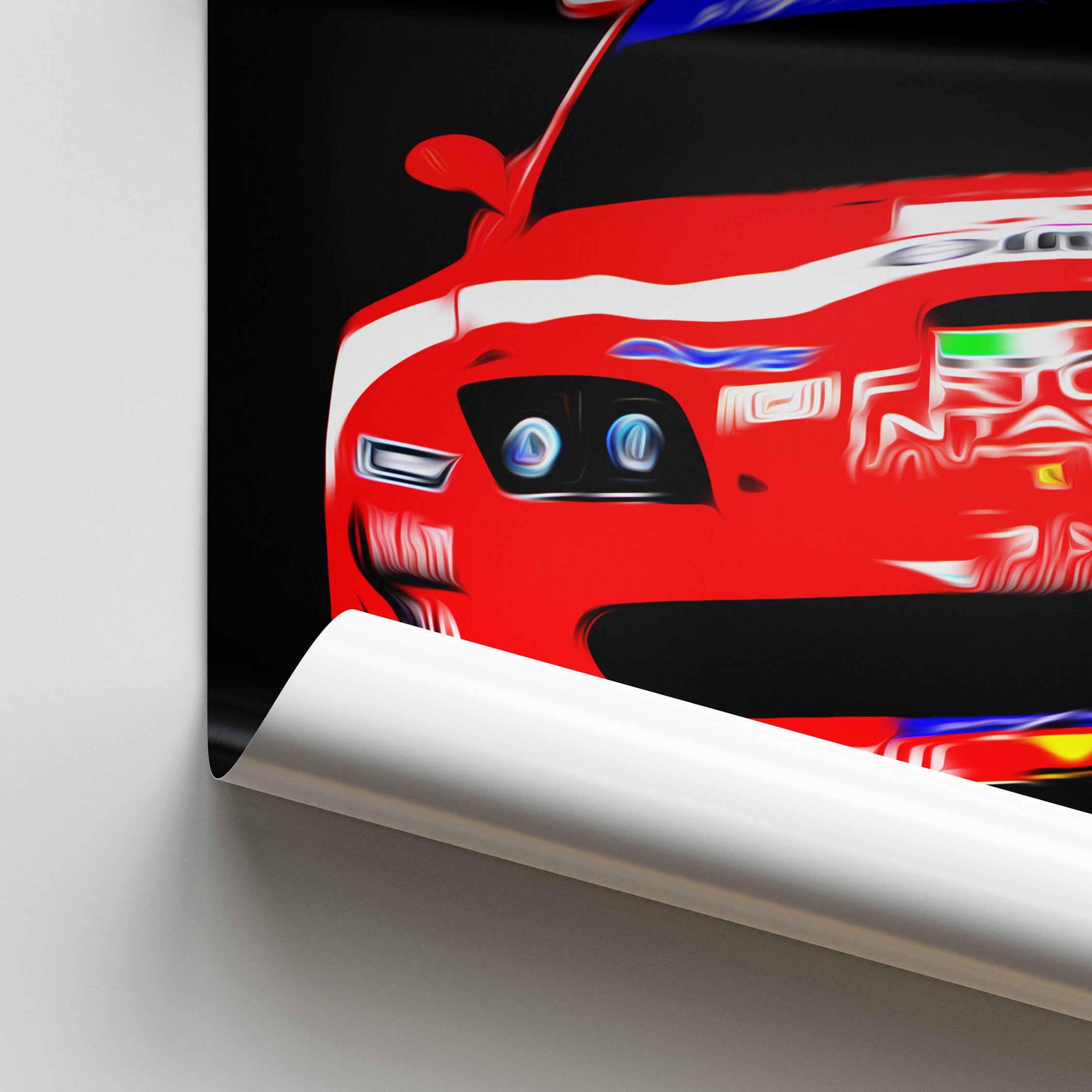 Ferrari 550 GTS Maranello, Race Car Poster Print Close Up