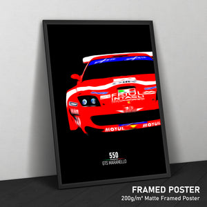 Ferrari 550 GTS Maranello, Race Car Framed Poster Print