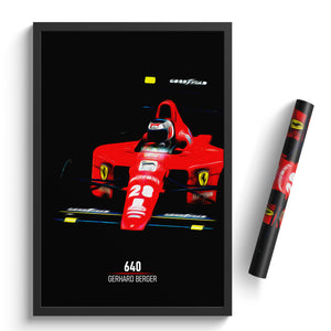 Ferrari 640, Gerhard Berger 1989 - Formula 1 Print