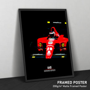 Ferrari 640, Gerhard Berger 1989 - Formula 1 Print
