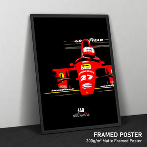 Ferrari 640, Nigel Mansell 1989 - Formula 1 Print