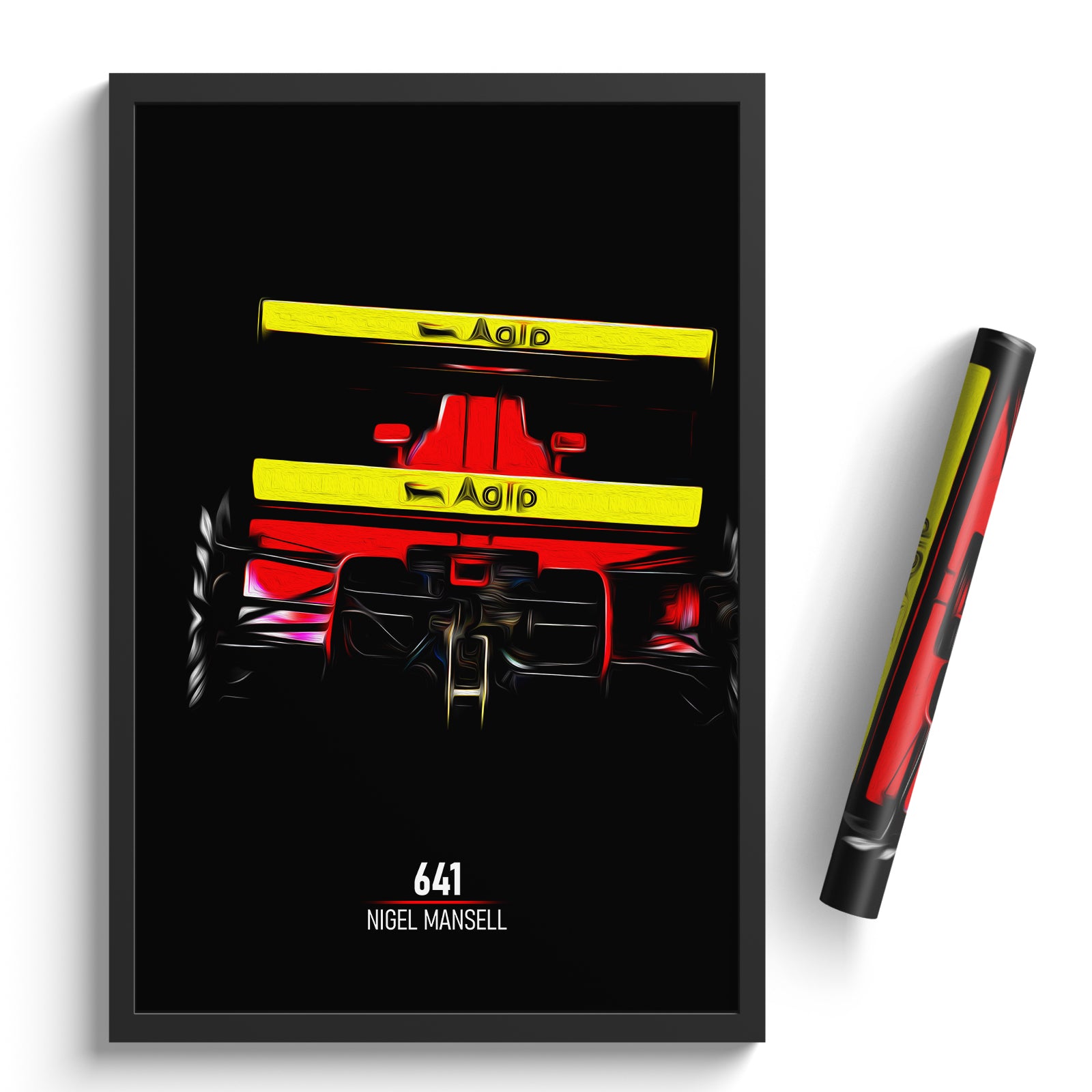 Ferrari 641, Nigel Mansel 1990 - Formula 1 Print
