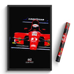 Load image into Gallery viewer, Ferrari 642, Alain Prost 1991 - Formula 1 Print
