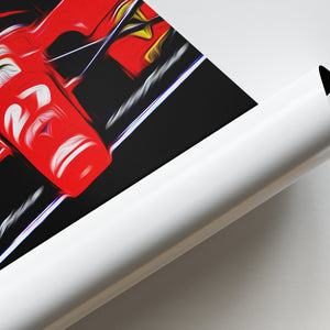 Ferrari 642, Alain Prost 1991 - Formula 1 Print