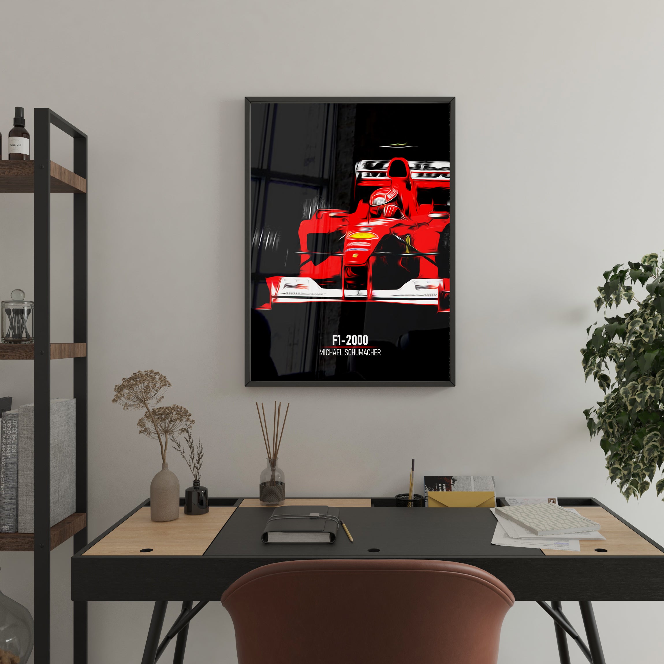 Ferrari F1-2000, Michael Schumacher - Formula 1 Framed Poster Print