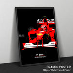 Charger l&#39;image dans la galerie, Ferrari F1-2000, Michael Schumacher - Formula 1 Framed Poster Print
