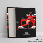 Lade das Bild in den Galerie-Viewer, Ferrari F1-2000, Michael Schumacher - Formula 1 Canvas Print
