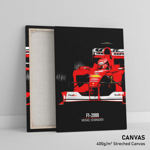 Ferrari F1-2000, Michael Schumacher - Formula 1 Canvas Print