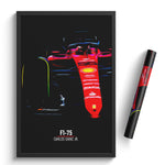 Load image into Gallery viewer, Ferrari F1-75, Carlos Sainz Jr. 2022 - Formula 1 Print
