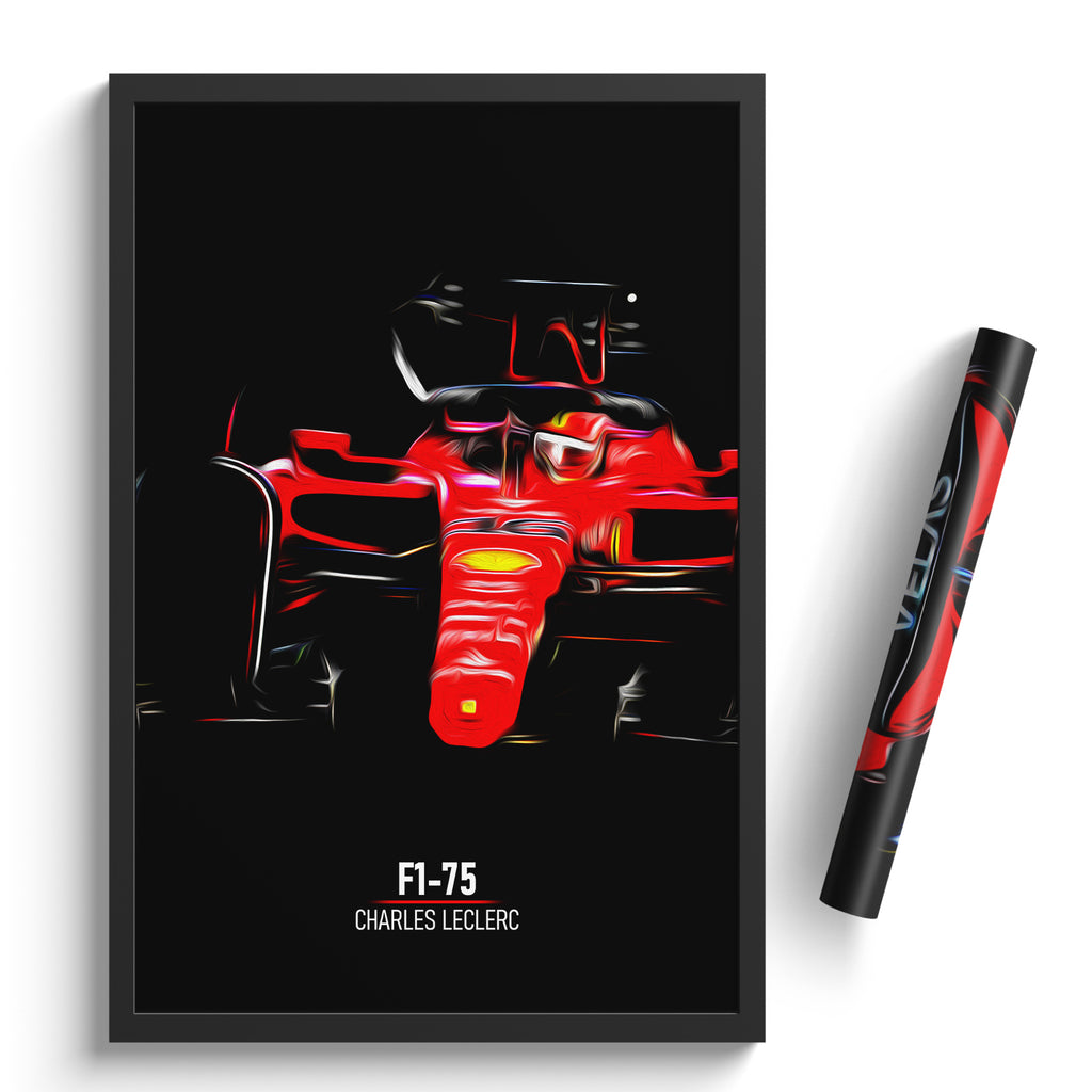 Ferrari F1-75, Charles Leclerc - Formula 1 Poster Print