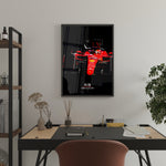 Load image into Gallery viewer, Ferrari F1-75, Charles Leclerc - Formula 1 Poster Print

