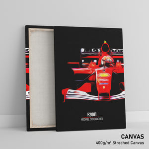 Ferrari F2001, Michael Schumacher - Formula 1 Canvas Print