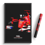 Load image into Gallery viewer, Ferrari F2004, Michael Schumacher 2004 - Formula 1 Print
