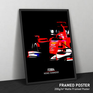 Ferrari F2004, Michael Schumacher 2004 - Formula 1 Print