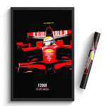 Load image into Gallery viewer, Ferrari F2008, Felipe Massa 2008 - Formula 1 Print
