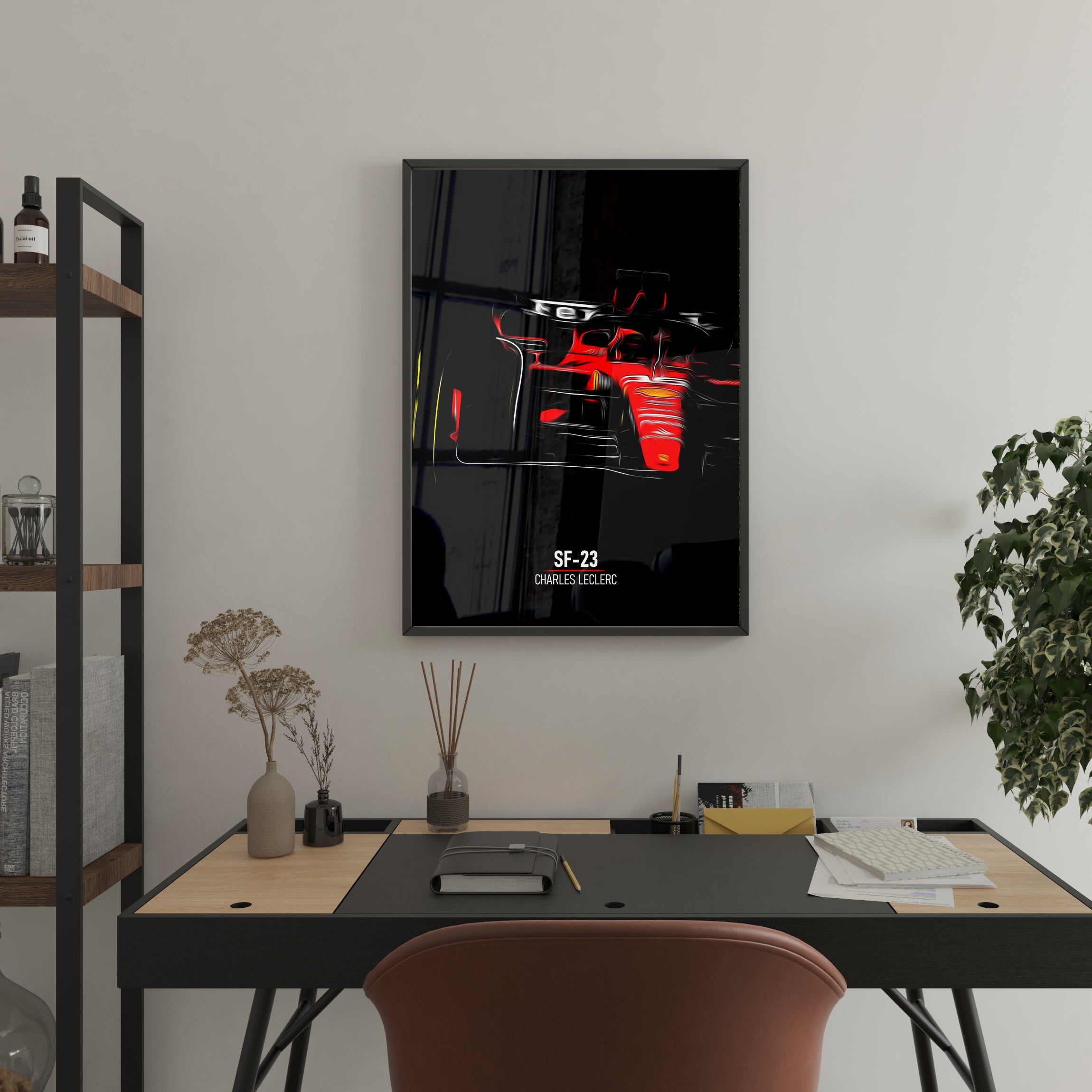 Ferrari SF-23, Charles Leclerc - Formula 1 Framed Poster Print