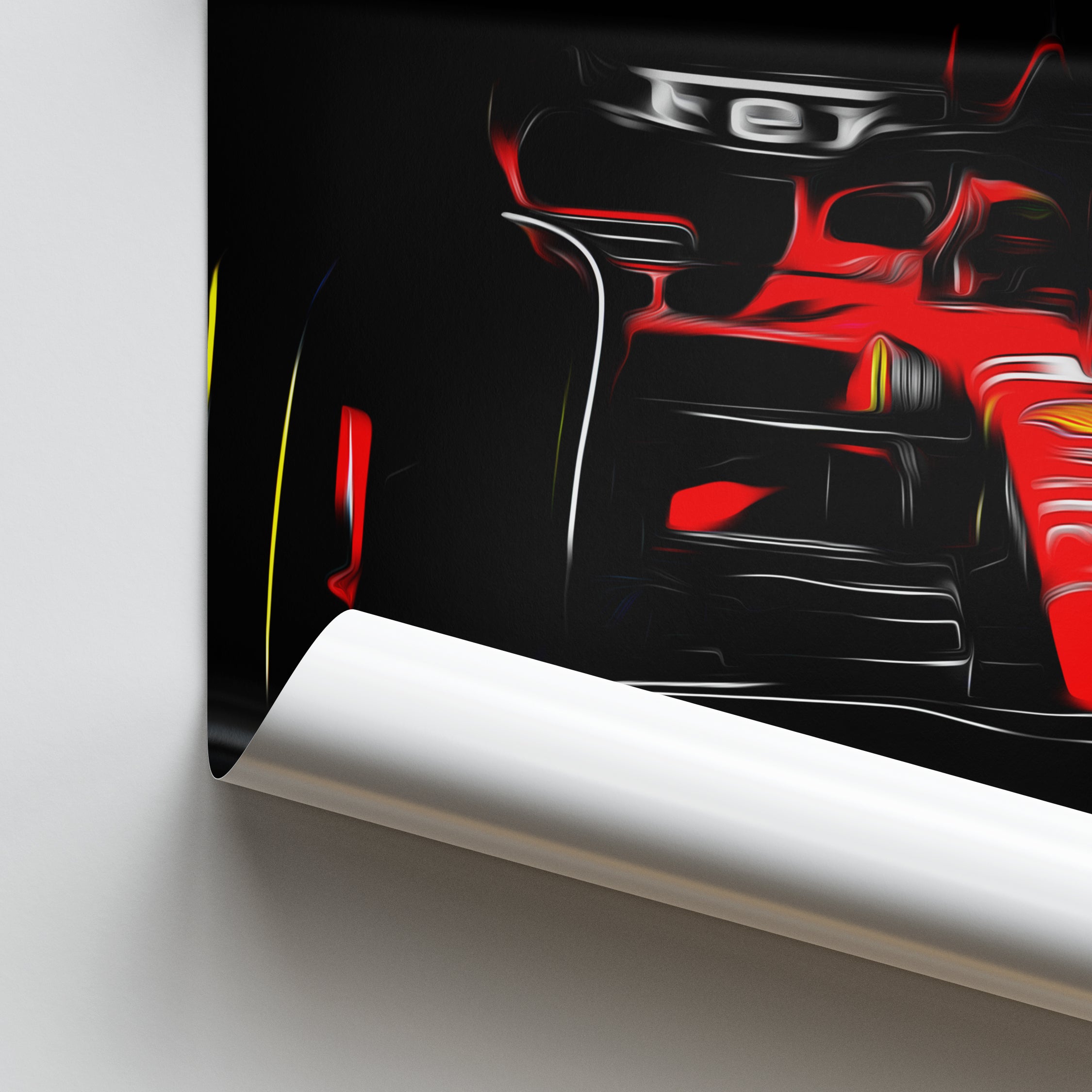 Ferrari SF-23, Charles Leclerc - Formula 1 Poster Print Close Up