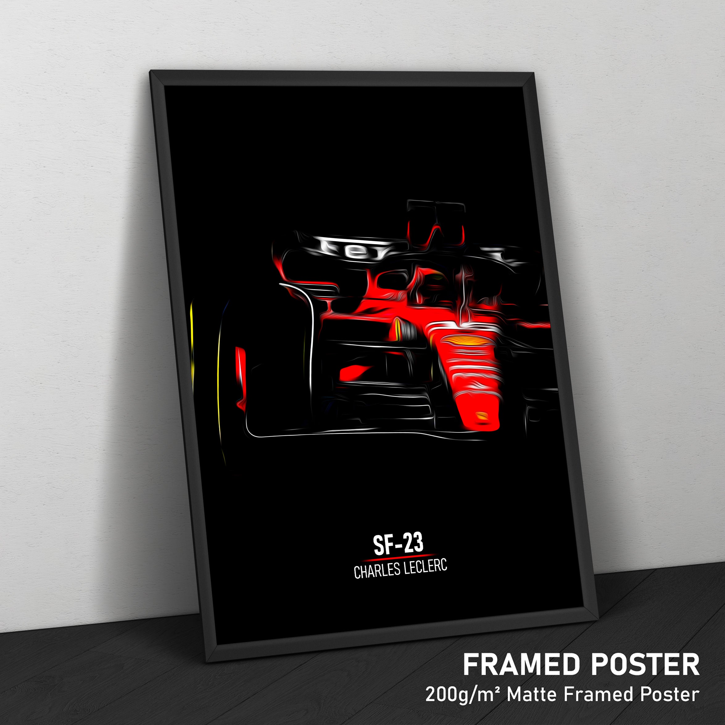 Ferrari SF-23, Charles Leclerc - Formula 1 Framed Poster Print