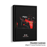 Load image into Gallery viewer, Ferrari SF-23, Charles Leclerc - Formula 1 Framed Canvas Print
