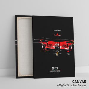 Ferrari SF-23, Charles Leclerc - Formula 1 Canvas Print
