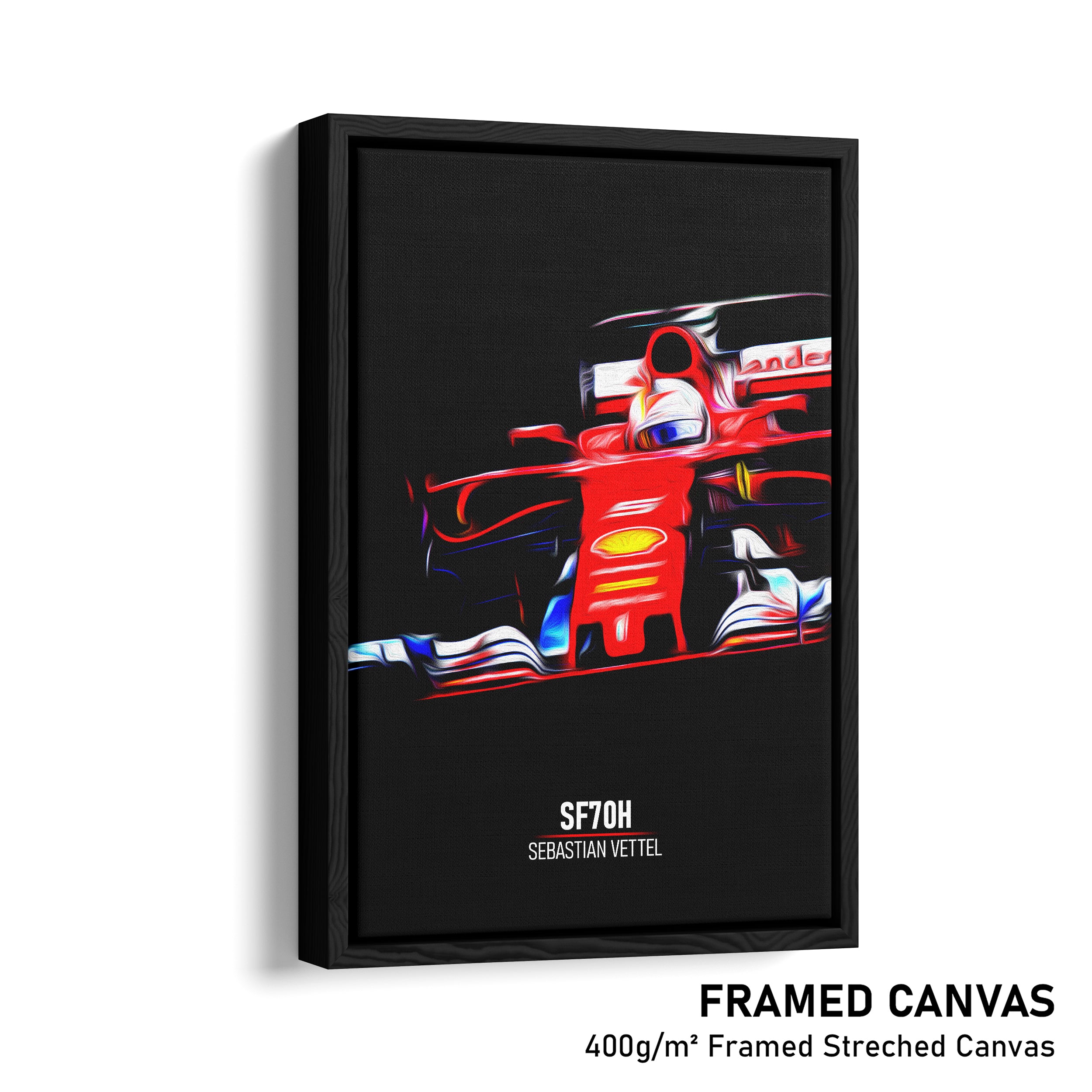 Ferrari SF70H, Sebastian Vettel 2017 - Formula 1 Print