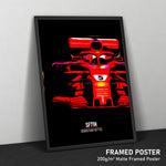 Load image into Gallery viewer, Ferrari SF71H, Sebastian Vettel 2018 - Formula 1 Print
