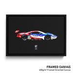 Load image into Gallery viewer, Ford GT GTE - Race Car Framed Canvas Print
