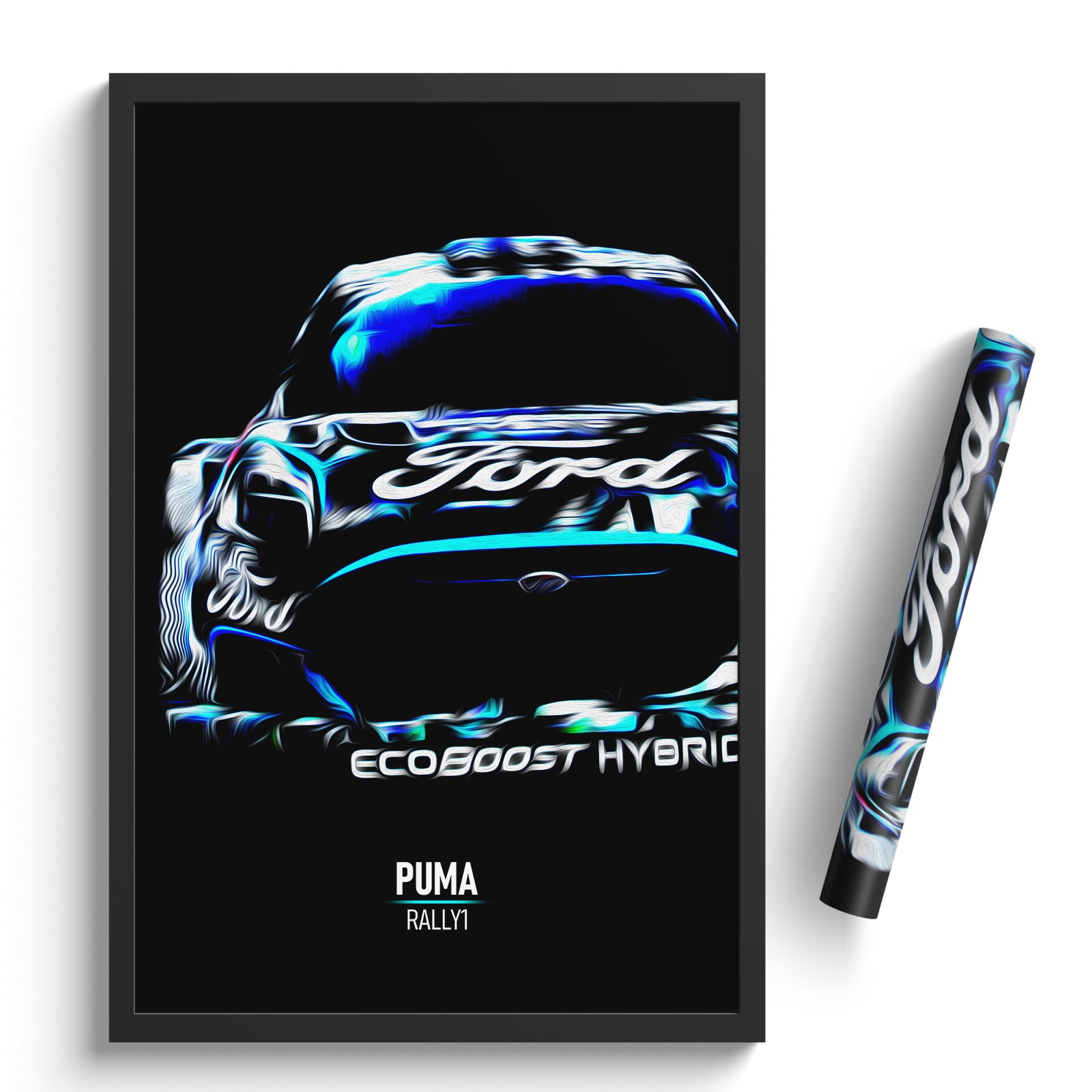 Ford Puma Rally1 WRC - Rally Print – Illustrated Tracks