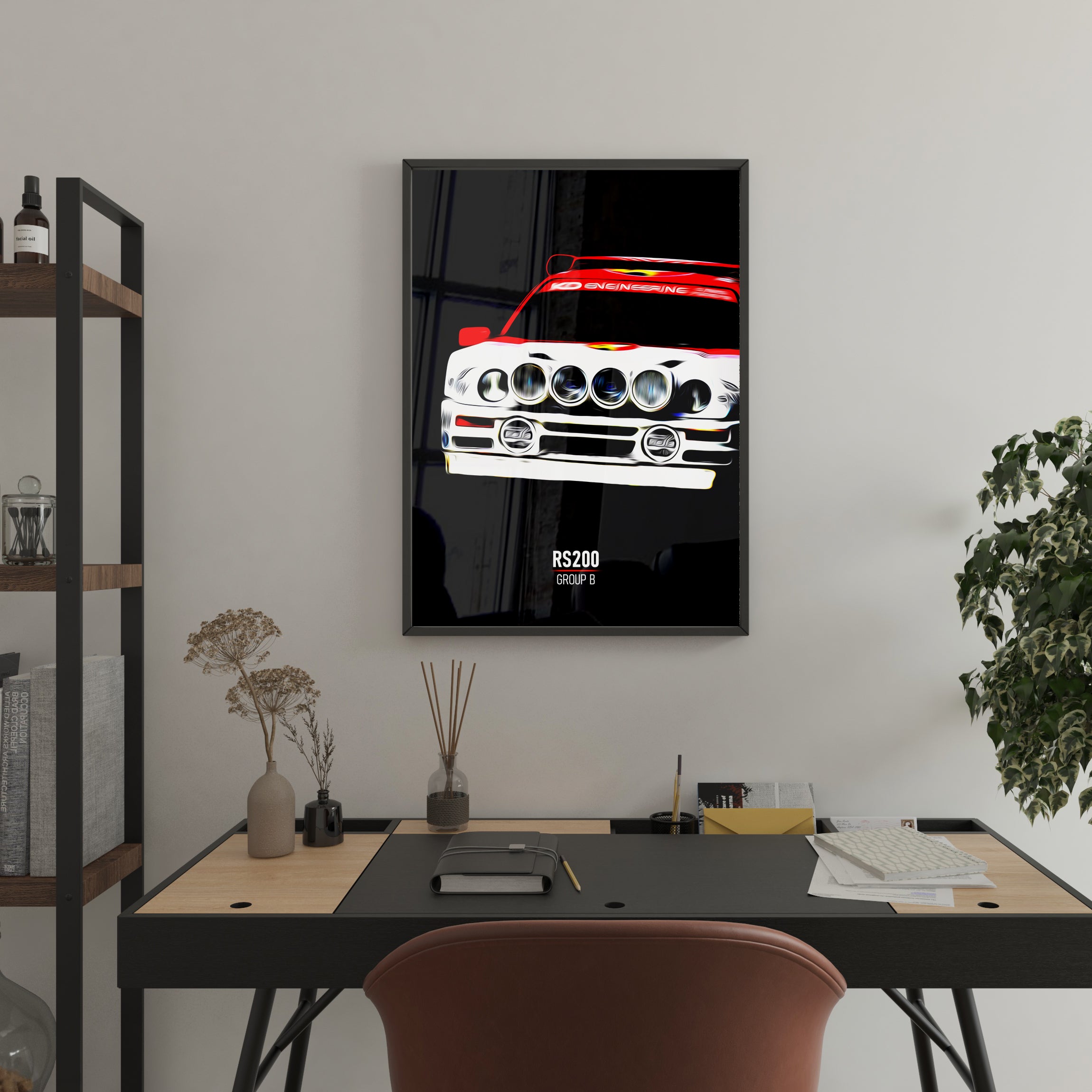 Ford RS200 Group B Rally Print Illustrated Tracks