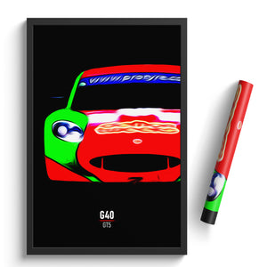 Ginetta G40 GT5 - Race Car Poster Print