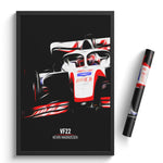 Load image into Gallery viewer, Haas VF22, Kevin Magnussen 2022 - Formula 1 Print
