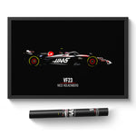 Load image into Gallery viewer, Haas VF23, Nico Hülkenberg - Formula 1 Poster Print
