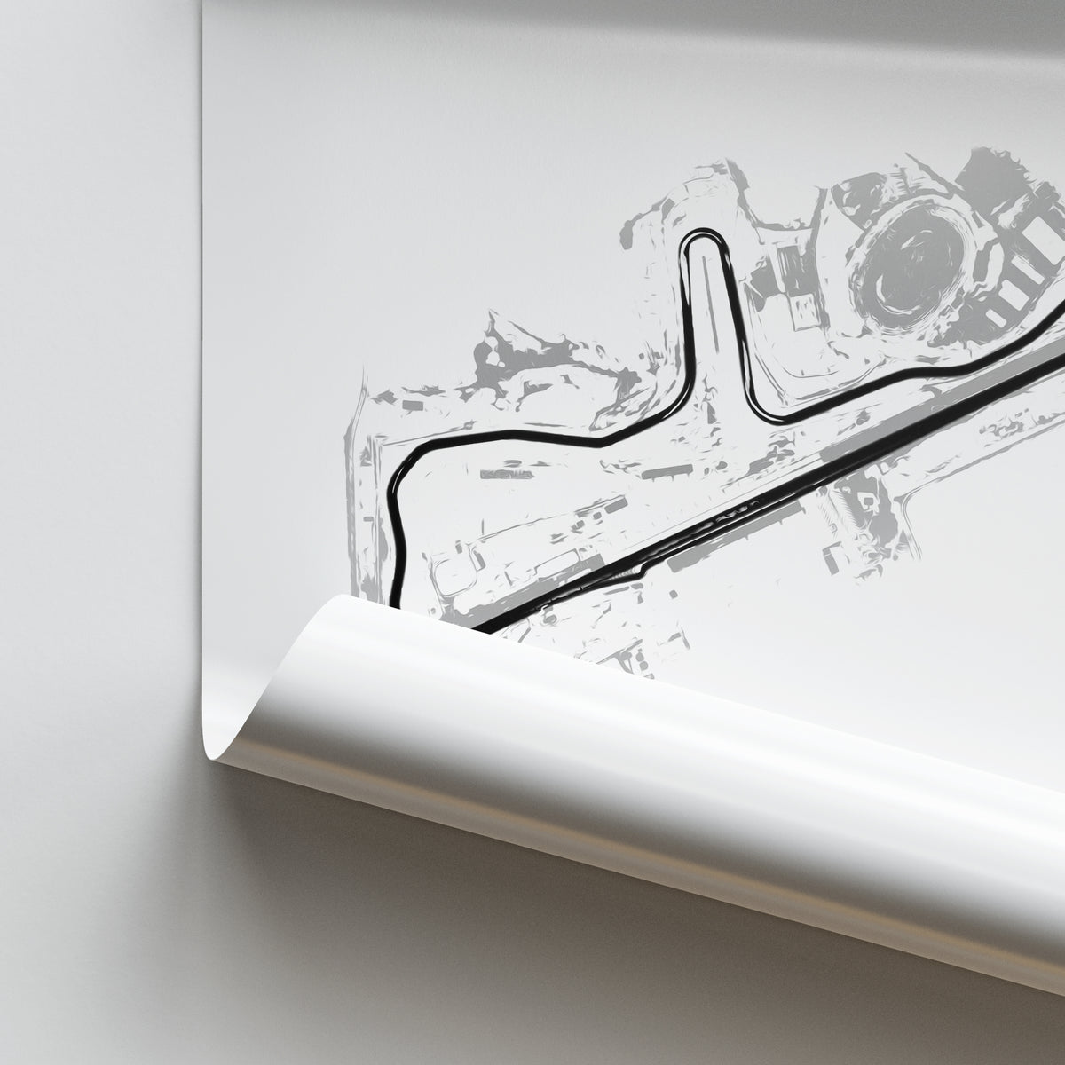 Midvale Raceway Vector Hidden Valley Raceway - Racetrack Print โ Illustrated Tracks
