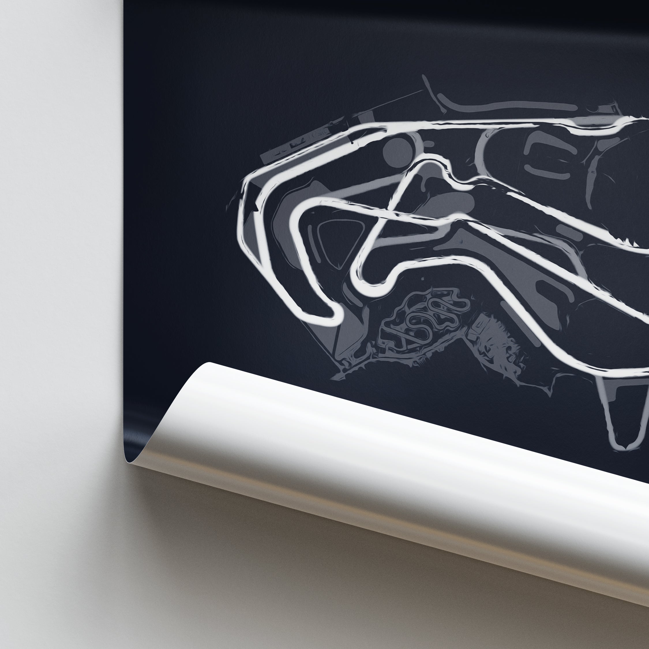 Highlands Motorsport Park - Racetrack Print – Illustrated Tracks