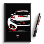 Load image into Gallery viewer, Honda Civic TCR - Race Car Poster Print
