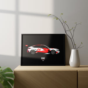 Honda Civic TCR - Race Car Framed Poster Print