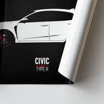 Load image into Gallery viewer, Honda Civic Type R - Sports Car Poster Print Close Up

