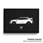 Load image into Gallery viewer, Honda Civic Type R - Sports Car Framed Canvas Print
