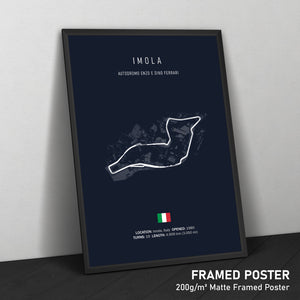 Autodromo Enzo e Dino Ferrari Imola - Racetrack Print