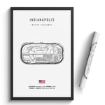Load image into Gallery viewer, Indianapolis Motor Speedway - Racetrack Print
