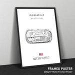 Load image into Gallery viewer, Indianapolis Motor Speedway Road Course - Racetrack Print
