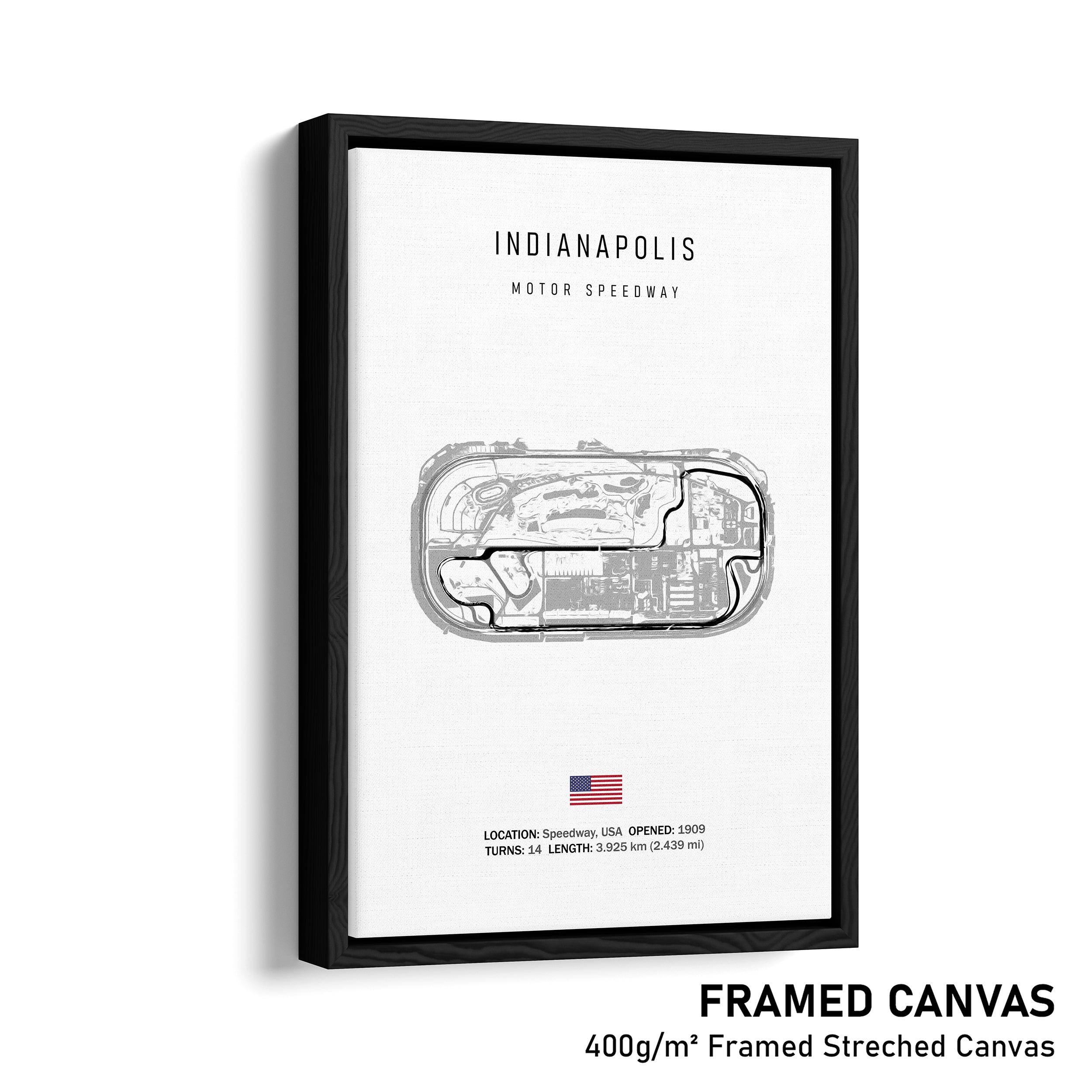 Indianapolis Motor Speedway Road Course - Racetrack Print