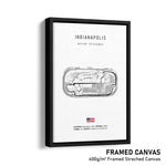 Load image into Gallery viewer, Indianapolis Motor Speedway Road Course - Racetrack Print
